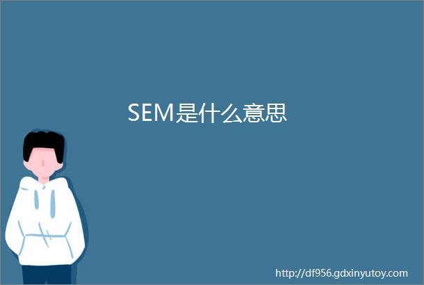 SEM是什么意思